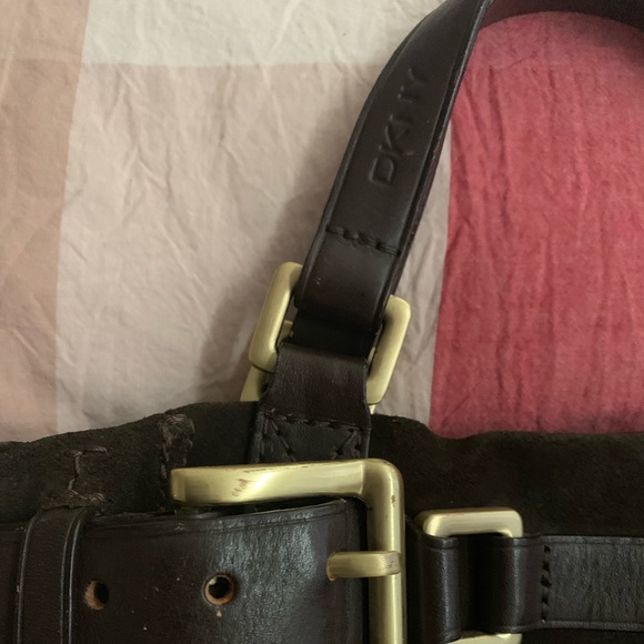 DKNY Vintage Suede/Leather Handbag - Picture 2 of 7